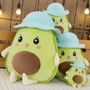 Avokadokudde som gosedjur i flera figurvarianter, med hatt i kawaii-stil, 30–80 cm 10 Avokadokudde som gosedjur i flera figurvarianter, med hatt i kawaii-stil, 30–80 cm