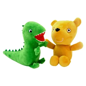 Peppa Pig familjeset för barn med George, dinosaurie, rosa docka och björn gosedjur 12 Peppa Pig familjeset för barn med George, dinosaurie, rosa docka och björn gosedjur