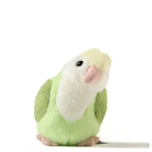Mjuk, hudvänlig kawaii-figur: parrot gosedjur med spöklik och humoristisk stil