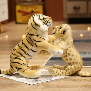 Lejon och tiger gosedjur som verklighetstrogen plyschkudde med söt design, 39–58 cm 13 Lejon och tiger gosedjur som verklighetstrogen plyschkudde med söt design, 39–58 cm