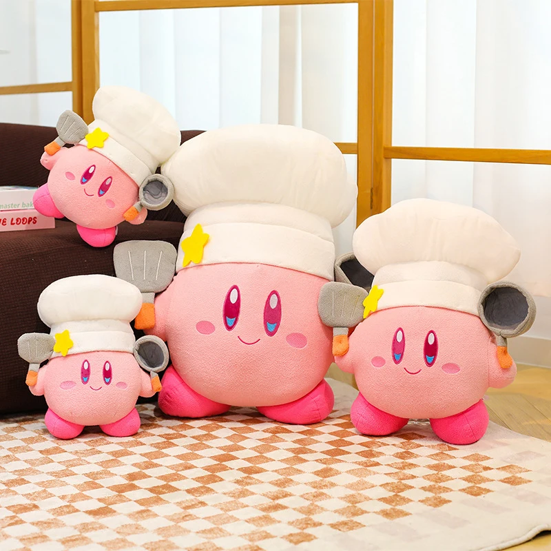 Kirby gosedjur som stor rosa kramkudde med söt kockdesign, animefigur, 35–70 cm 3 Kirby gosedjur som stor rosa kramkudde med söt kockdesign, animefigur, 35–70 cm - Bild 3