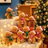 Gingerbread man gosedjur i kawaii-stil som söt julfigur med leende, 25–35 cm 18 Gingerbread man gosedjur i kawaii-stil som söt julfigur med leende, 25–35 cm