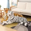 Naturtro tiger gosedjur i vitt och brunt med randig vilddjursdesign, 30–50 cm 21 Naturtro tiger gosedjur i vitt och brunt med randig vilddjursdesign, 30–50 cm