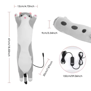 USB-värmande katt gosedjur som kudde för tupplur på kontoret, söt present till flicka