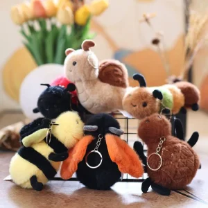 Snigel som mjukisdocka och kreativ nyckelring med väsksmycke, söt födelsedagspresent 13 Snigel som mjukisdocka och kreativ nyckelring med väsksmycke, söt födelsedagspresent
