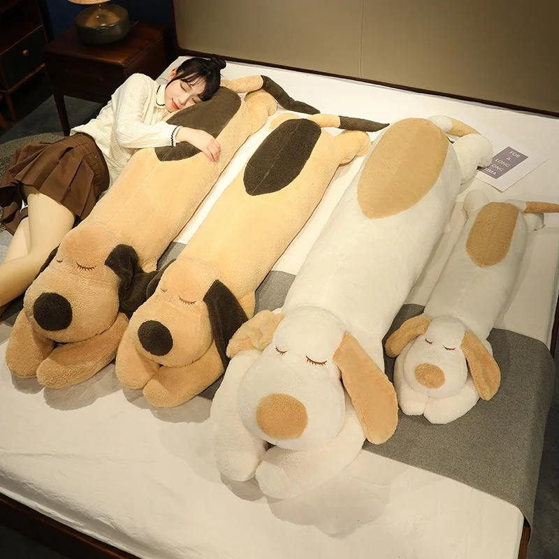 Hund gosedjur som stor, mjuk och lång kramkudde för små barn, till soffan och som present 4 Hund gosedjur som stor, mjuk och lång kramkudde för små barn, till soffan och som present - Bild 4