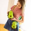 Axelväska med mjuka fruktfigurer, kawaii-design i tecknad stil och flera varianter