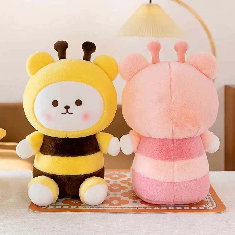 Kawaii tecknat bi som björn gosedjur, mjukt och kramvänligt för barn vid läggdags 3 Kawaii tecknat bi som björn gosedjur, mjukt och kramvänligt för barn vid läggdags - Bild 3