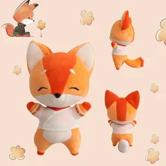 Kiriko från Overwatch som kawaii räv gosedjur, mjuk figur och barnpresent, 27 cm
