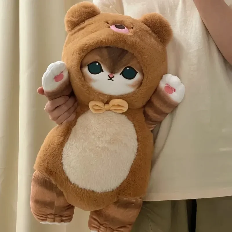 Mofusand katt gosedjur med kawaii cosplaydräkter som dinosaurie och ko, 30–50 cm 3 Mofusand katt gosedjur med kawaii cosplaydräkter som dinosaurie och ko, 30–50 cm - Bild 3