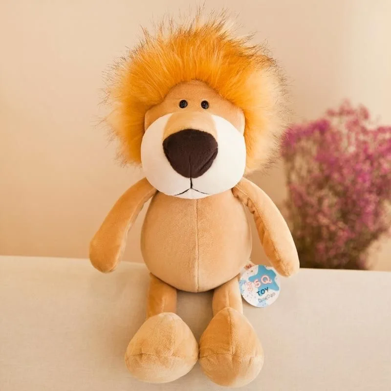 Hund gosedjur i kawaii-stil med djungeldjur som lejon, elefant, tiger, räv, apa och hjort 11 Hund gosedjur i kawaii-stil med djungeldjur som lejon, elefant, tiger, räv, apa och hjort - Bild 11