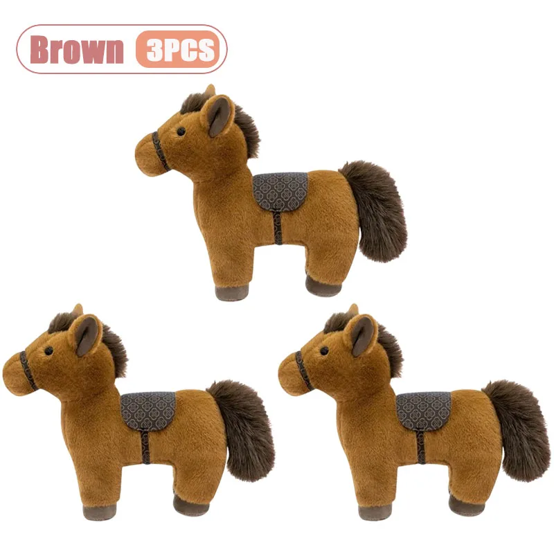 1/3/5-pack mjuka ponnyleksaker med söt design för hästens år, gåva och sovrumsdekor 11 1/3/5-pack mjuka ponnyleksaker med söt design för hästens år, gåva och sovrumsdekor - Bild 11
