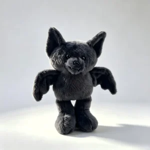 Bat gosedjur med avtagbara kläder, gullig gotisk Halloween-dekoration, 25–35 cm