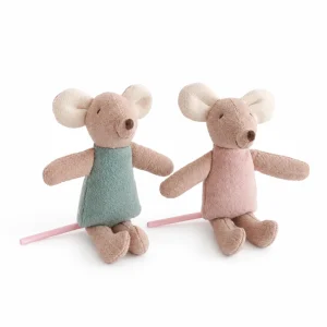 Gris och mus gosedjur, Nordic-style och söt, handdockor söta handgjorda tygdockor 29 Gris och mus gosedjur, Nordic-style och söt, handdockor söta handgjorda tygdockor