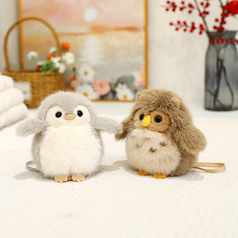Pingvin och uggla gosedjur med upprätt form, magneter och kawaii-stil, 12 cm 5 Pingvin och uggla gosedjur med upprätt form, magneter och kawaii-stil, 12 cm - Bild 5