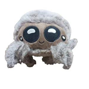 Lucas Friend Spider gosedjur, kawaii spindel i svart och vitt som mjuk kudde för barn
