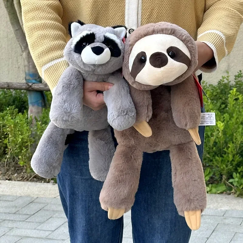 Räv gosedjur som hukande kawaii-kuddfigur, sengångare, tvättbjörn, krokodil och Stitch 6 Räv gosedjur som hukande kawaii-kuddfigur, sengångare, tvättbjörn, krokodil och Stitch - Bild 6