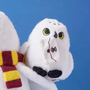 Hedwig uggla gosedjur, mjuk snöuggla utformad som axelprydnad med lekfull design 9 Hedwig uggla gosedjur, mjuk snöuggla utformad som axelprydnad med lekfull design