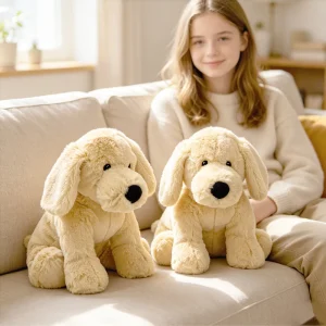 Hund gosedjur, Simulated hund design och Adorable, golden retriever gullig kawaii