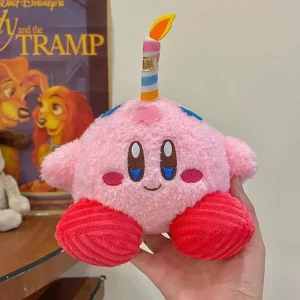 Rosa Kirbydekoration, Candle-themed, söt, Girly, Anime-style, Desktop ornament