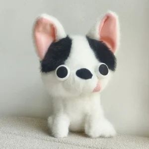 Rolig chihuahua-valp, mjuk prydnadsfigur för skrivbordet, 15 cm, som present