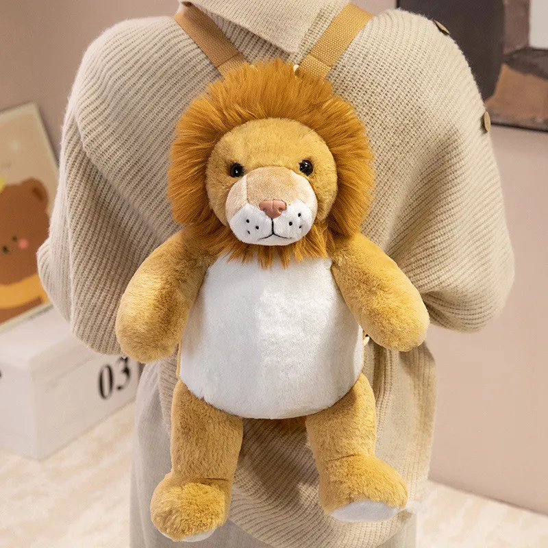 Rymlig djurformad ryggsäck med långa öron och söta motiv av lejon, koala och kanin 10 Rymlig djurformad ryggsäck med långa öron och söta motiv av lejon, koala och kanin - Bild 10