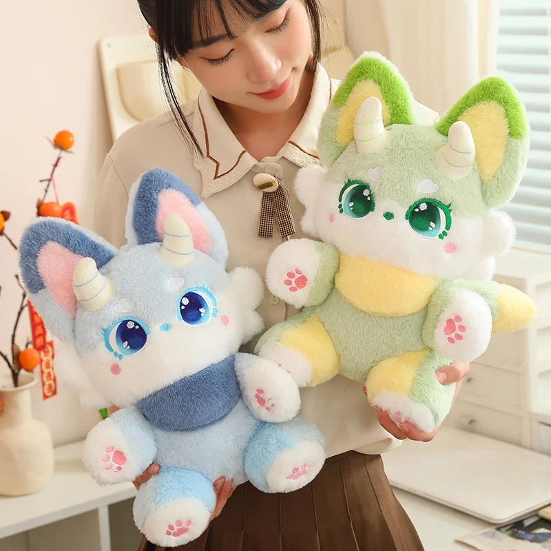 Handgjort kawaii räv gosedjur i kuddeformat, söt tecknad fantomräv, 30–50 cm 3 Handgjort kawaii räv gosedjur i kuddeformat, söt tecknad fantomräv, 30–50 cm - Bild 3