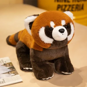 Naturtroget panda gosedjur i form av röd panda och tvättbjörn, söt present för barn 14 Naturtroget panda gosedjur i form av röd panda och tvättbjörn, söt present för barn