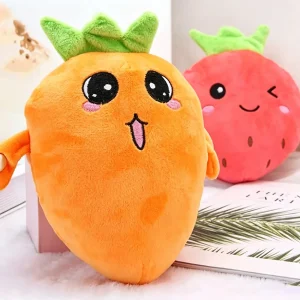 Bananformat gosedjur i kawaii-stil med musik, beatljud och induktionsaktivering