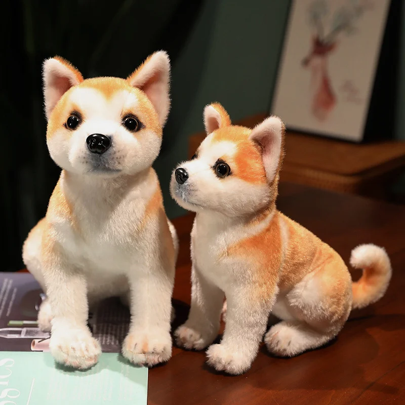 Fluffigt hund gosedjur med naturtroget Akita- och Shiba Inu-valputseende, för barn 4 Fluffigt hund gosedjur med naturtroget Akita- och Shiba Inu-valputseende, för barn - Bild 4