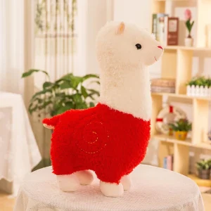Alpaca gosedjur som stor plyschkudde i gullig, trendig kawaii-stil, 28–80 cm