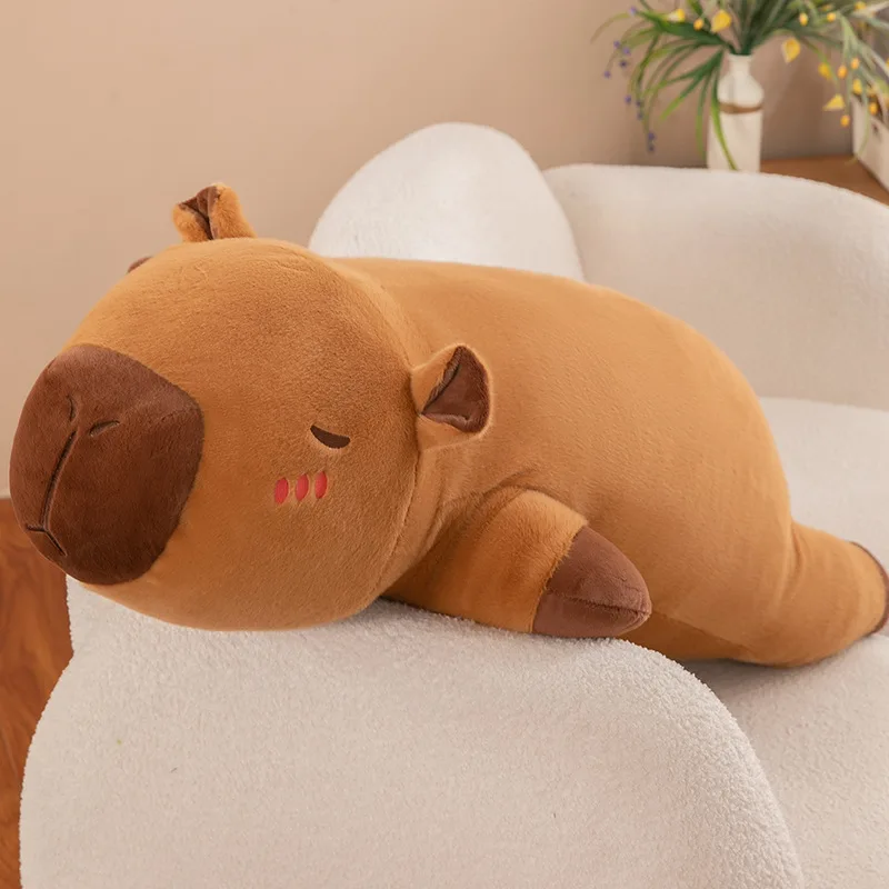 Kawaii kapybara gosedjur som avlång sovkudde, fluffig soffkudde och barnpresent 4 Kawaii kapybara gosedjur som avlång sovkudde, fluffig soffkudde och barnpresent - Bild 4