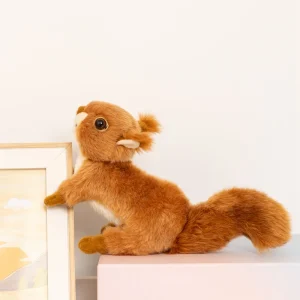 Squirrel gosedjur, verklighetstrogen och mjuk, mjukt ekorre realistisk naturtrogen