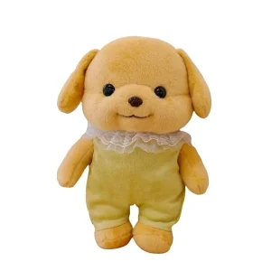 Alternative view of Mjuk pudelvalp som hund gosedjur, söt skogsdjursdesign i anime- och kawaii-stil