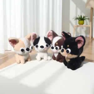 Rolig chihuahua-valp, mjuk prydnadsfigur för skrivbordet, 15 cm, som present