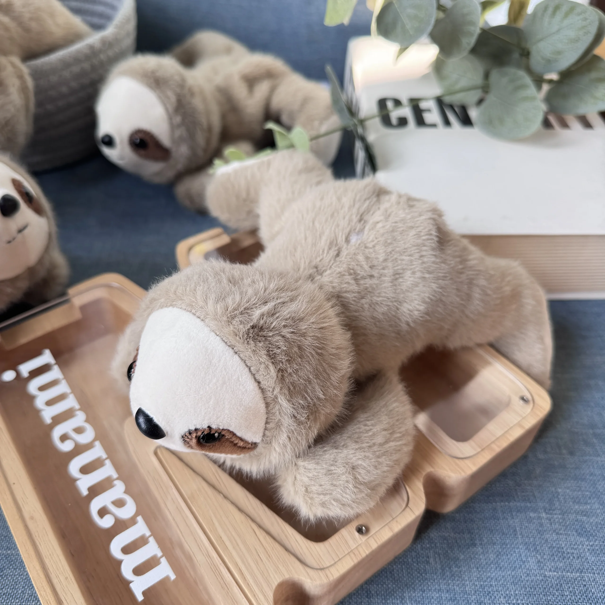 Sloth gosedjur i verklighetstrogen stil, med liggande pose, mjuk form, 20 cm 4 Sloth gosedjur i verklighetstrogen stil, med liggande pose, mjuk form, 20 cm - Bild 4