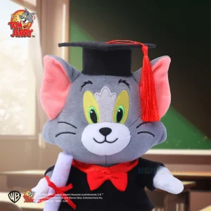 Tom and Jerry-karaktärer gosedjur, med examensmössa som lugnande leksak, 20 cm 12 Tom and Jerry-karaktärer gosedjur, med examensmössa som lugnande leksak, 20 cm