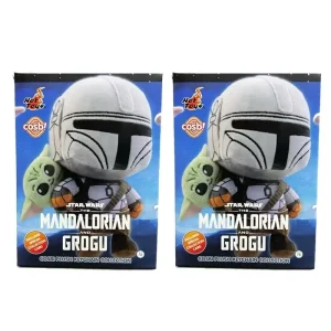 The Mandalorian och Grogu Cosbi-nyckelring i blind box med utdragbart snöre