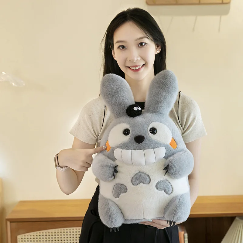 Totoro-kudde med stort leende, söt tecknad karaktärsdesign och mjuk lång form 5 Totoro-kudde med stort leende, söt tecknad karaktärsdesign och mjuk lång form - Bild 5