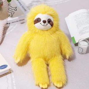 Sloth gosedjur med lång päls, leende ansikte och verklighetstroget utseende, 40–50 cm 10 Sloth gosedjur med lång päls, leende ansikte och verklighetstroget utseende, 40–50 cm