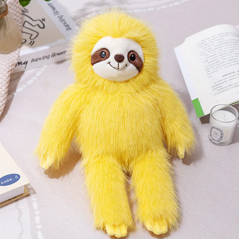 Sloth gosedjur med lång päls, leende ansikte och verklighetstroget utseende, 40–50 cm 4 Sloth gosedjur med lång päls, leende ansikte och verklighetstroget utseende, 40–50 cm - Bild 4