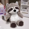 Tvättbjörn gosedjur, kawaii (söt) style och mjuk, sloth design även sengångare, 25 cm