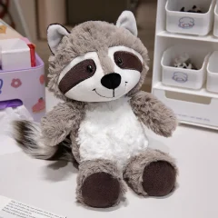Tvättbjörn gosedjur, kawaii (söt) style och mjuk, sloth design även sengångare, 25 cm