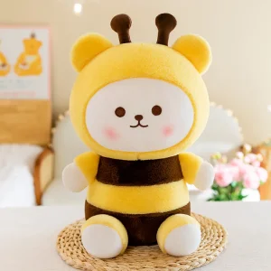 Kawaii tecknat bi som björn gosedjur, mjukt och kramvänligt för barn vid läggdags 12 Kawaii tecknat bi som björn gosedjur, mjukt och kramvänligt för barn vid läggdags
