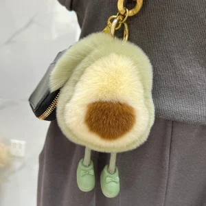 Avokadomotiv på söt kanindocka i kawaii-stil, som bilnyckelring och ryggsäckshänge 10 Avokadomotiv på söt kanindocka i kawaii-stil, som bilnyckelring och ryggsäckshänge