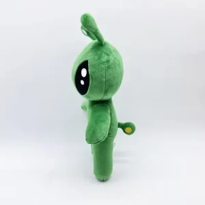 Flera figurvarianter av grönt gosedjur, plyschkudde med tentakler och horn, 30 cm 10 Flera figurvarianter av grönt gosedjur, plyschkudde med tentakler och horn, 30 cm