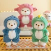 Lina Bear, kawaii björn gosedjur i kläder, tecknad flickbjörn för barnrummet, 30–40 cm