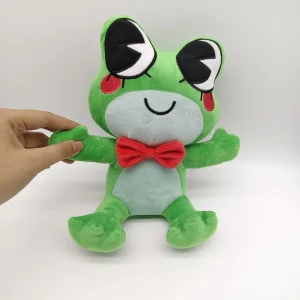 Groda gosedjur, söt och tecknad style, grön kawaii stil skrivbordsdekoration 11 Groda gosedjur, söt och tecknad style, grön kawaii stil skrivbordsdekoration