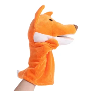 Panda och dinosaurie gosedjur som söta fingerdockor i anime- och kawaii-stil