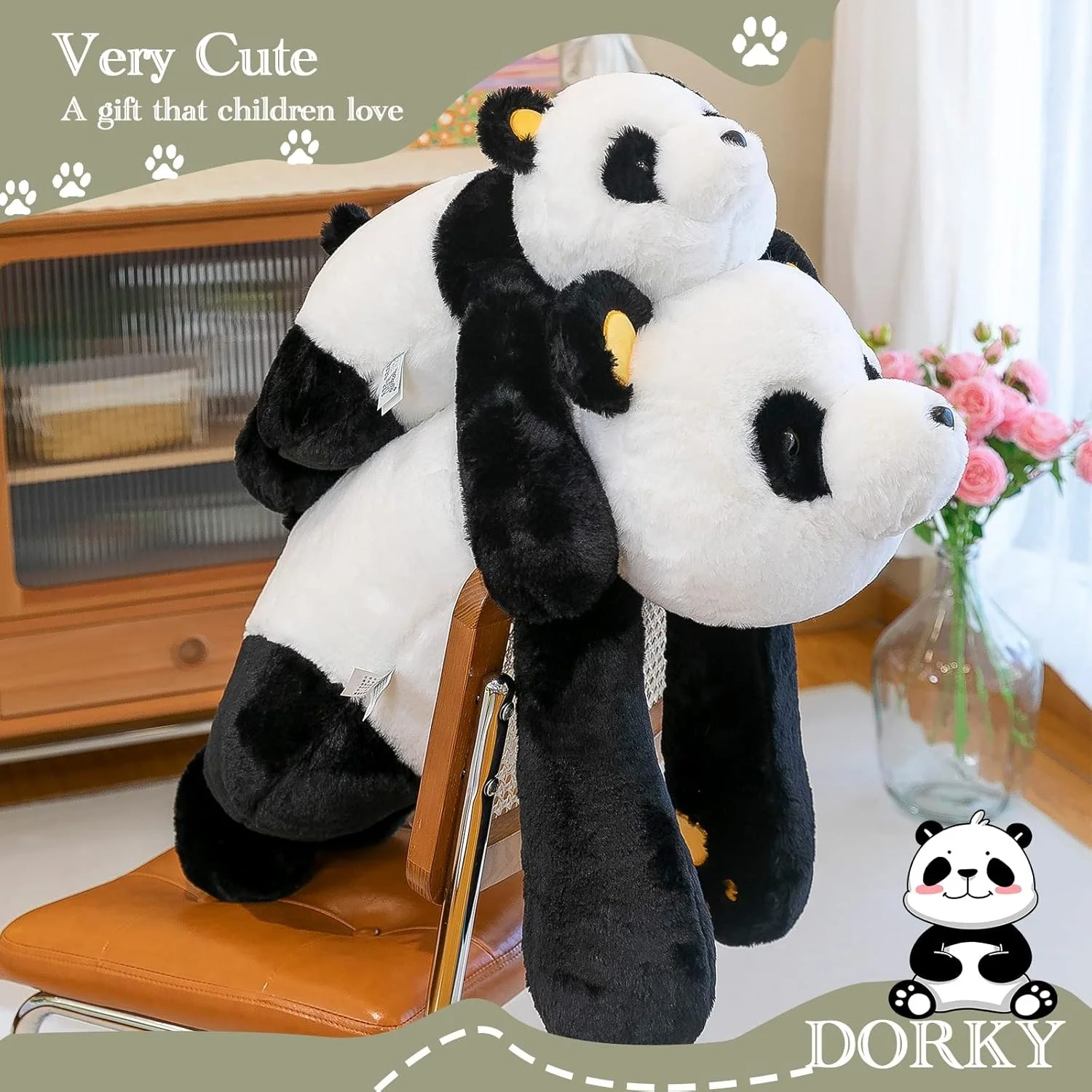 Björn gosedjur som söt kramkudde i kawaii-stil med panda, isbjörn och brun björn 4 Björn gosedjur som söt kramkudde i kawaii-stil med panda, isbjörn och brun björn - Bild 4